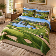 Scenic Golf Course Quilt Set mockup 2