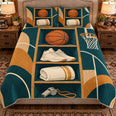 Basketball Quilt Set, Basketball Equipment Cabinet, Gift for Basketball Fans