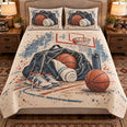 Basketball Quilt Set, Basketball Practice Tote, Gift for Basketball Fans