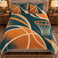 Basketball Quilt Set, Basketball Negative Space, Gift for Basketball Fans