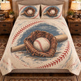 Baseball Quilt Set, Glove and Ball Portrait, Gift for Baseball Fans