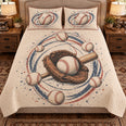 Baseball Quilt Set, Baseball Orbit Rings, Gift for Baseball Fans