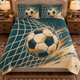 Soccer Quilt Set, Soccer Net Ripple, Gift for Soccer Players