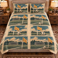 Soccer Quilt Set, Soccer Corner Flag Study, Gift for Soccer Players
