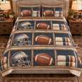 American Football Quilt Set, Football Gear Shelf, Gift for Football Fans
