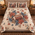 American Football Quilt Set, Football Autumn Leaves, Gift for Football Fans