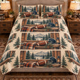 American Football Quilt Set, Football Pine Cabin, Gift for Football Fans