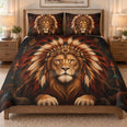 Tribal Lion Feather Headdress Quilt Set