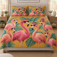 Tropical Flamingo Sunglasses Summer Quilt Set