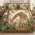 Tropical Giraffe Jungle Safari Quilt Set