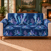 Vent Garden Frieze sofa cover on a beige sofa